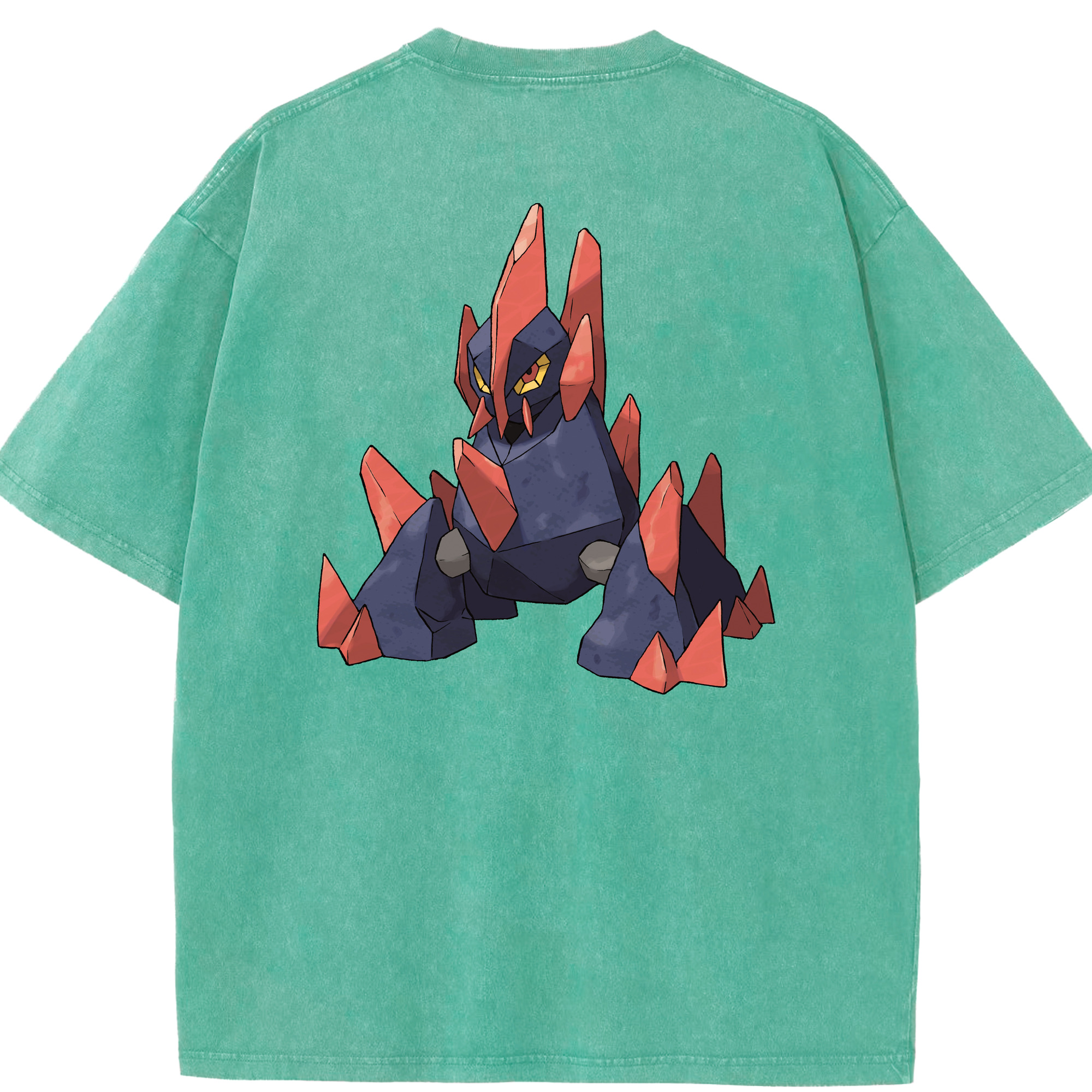 （画像用） ポケットモンスター Pokémon 綿100% ヴィンテージ風 半袖Tシャツ（背面プリント）